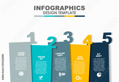 Infographic design template with place for your data. Vector illustration.