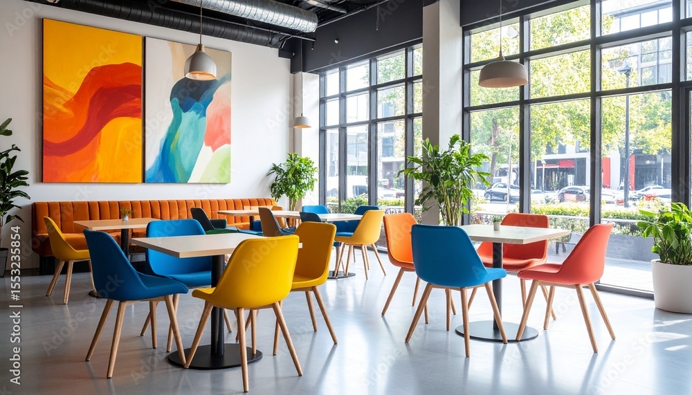 Obraz premium interior of a table and chair