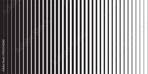 Halftone gradient lines Comic black vertical parallel stripes Fight design Manga or anime speed graphic screen tone Isolated object on white background vector illustration