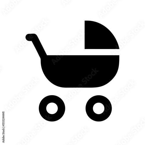 Baby stroller icon vector illustration