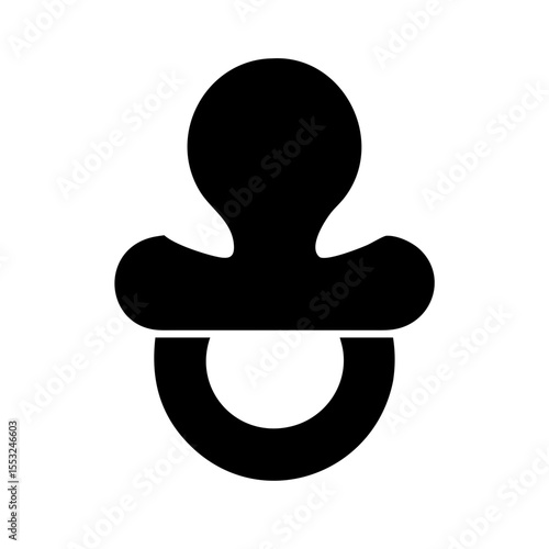 Baby dummy icon vector illustration