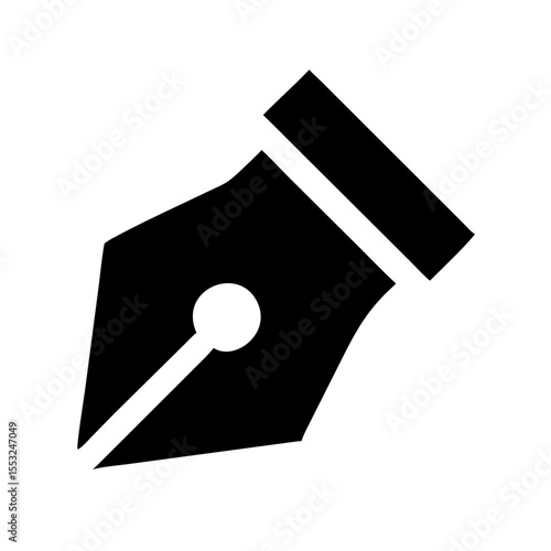 Fountain pen nib icon vector illustration