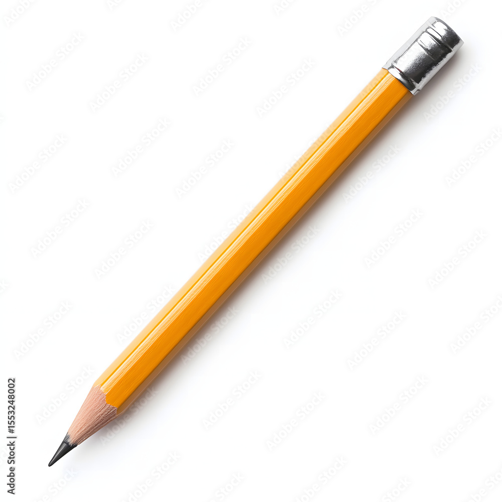 A pencil with a pure white background
A pencil with a pure white background
