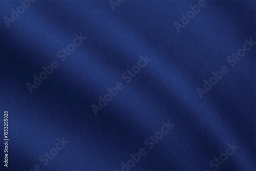 Close-up of luxurious dark blue silk satin fabric with a smooth, textured pattern, perfect for fashion or decorative backgrounds