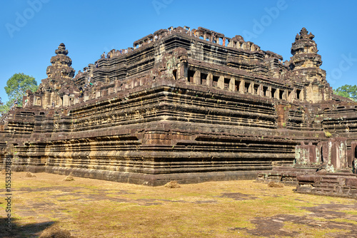 Siem Reap, Cambodia, 12 Jan 2024: Baphuon is a temple complex in the center of Angkor Thom, built in the middle of the XI century (1060) during the reign of Emperor Udayadityavarman II.