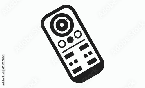 remote control icon,  car transmitter, vector boat controller, radio device silhouette