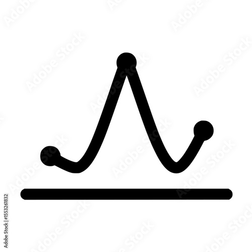 Abstract line graph illustrating fluctuating data points over time.