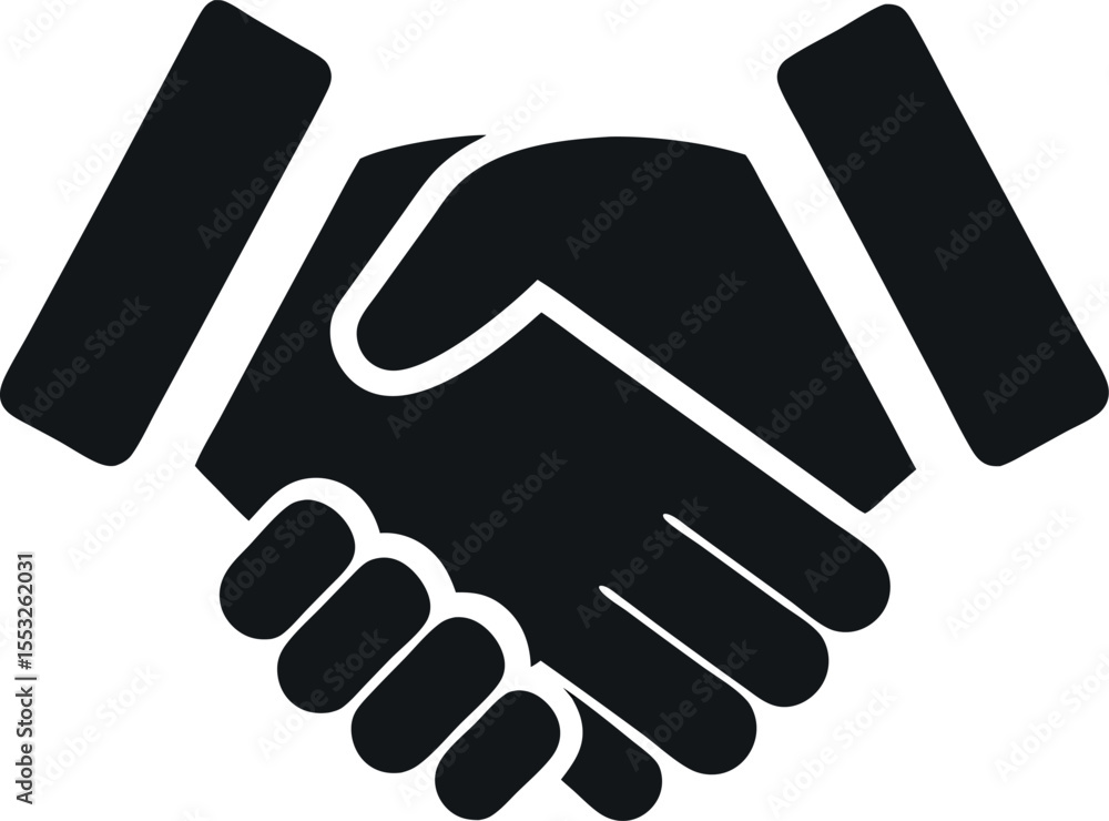 Obraz premium handshake vector icon