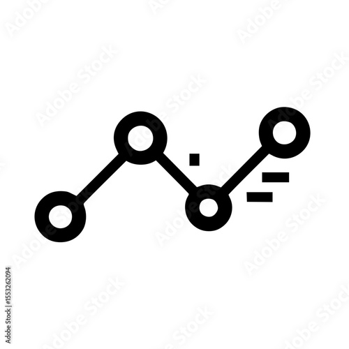 Simple black and white line graph showing data points and trends.