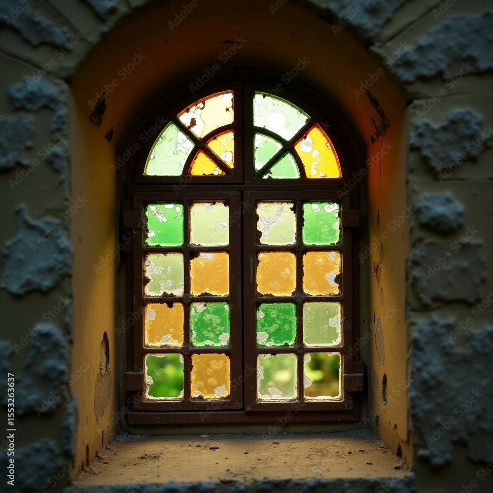 Obraz premium stained glass window
