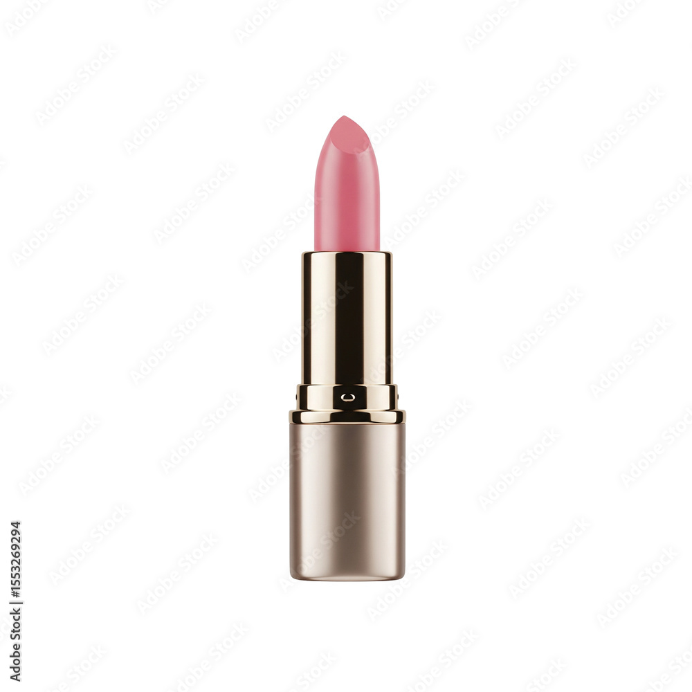 Fototapeta premium A glamourous set of colorful lipstick, isolated on a white background for beauty and makeup