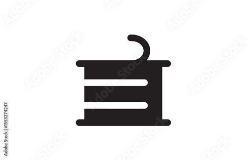 Canned food line icon vector illustration set.Aluminum foil icons set in black filled and stroke line. canned food line icon