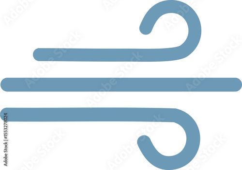 Courant d’air stylisé en ligne épurée