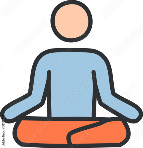 Posture calme et équilibrée pour esprit apaisé