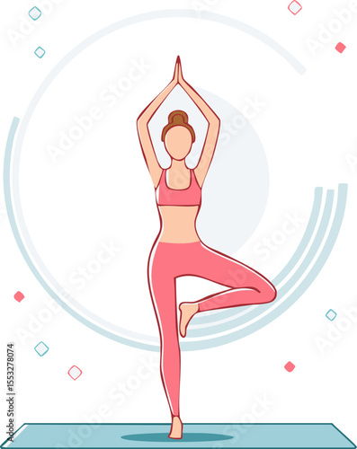 Illustration géométrique d’une méditation sereine