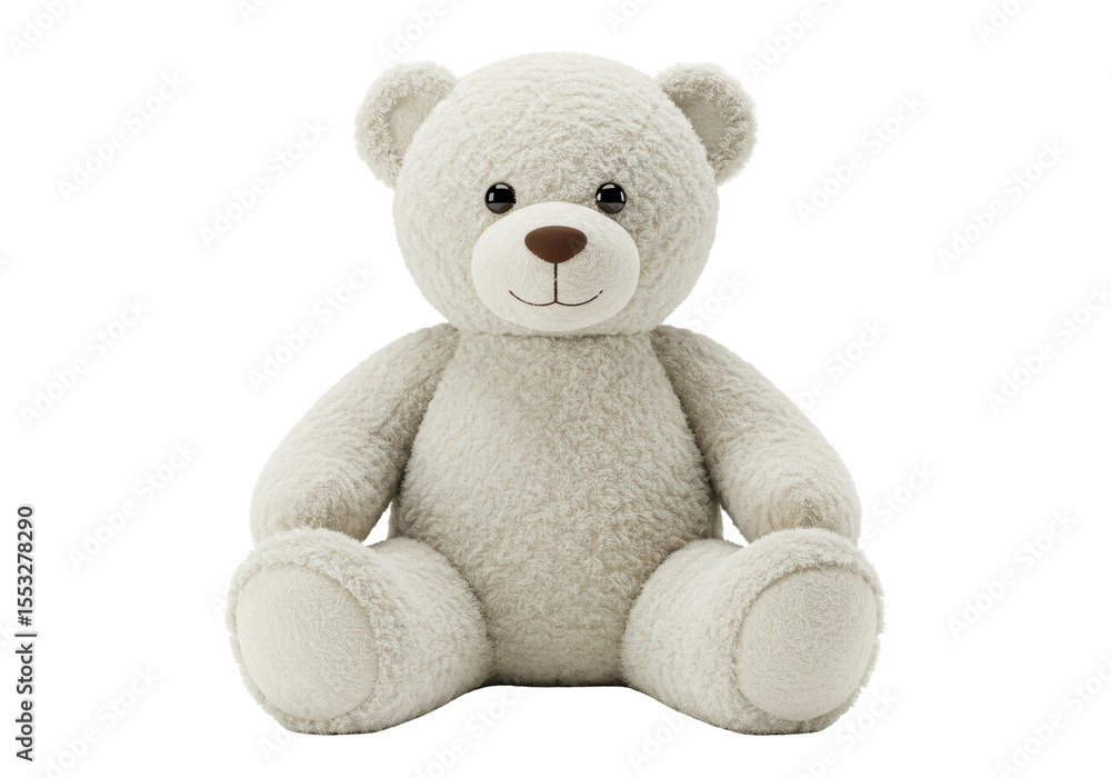 Obraz premium Isolated Soft Plush White Teddy Bear