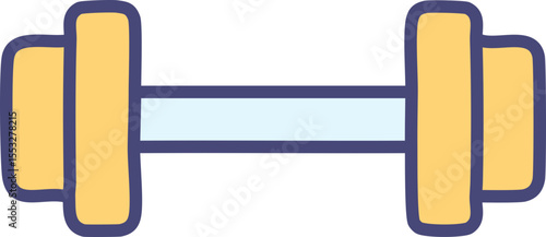 Symbole fitness minimaliste pour musculation