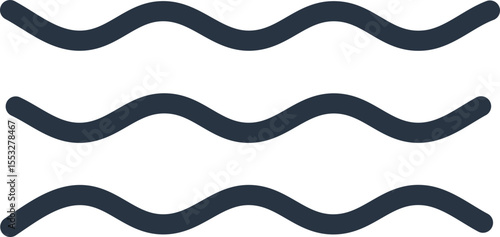 Motif vectoriel de vagues parallèles simples