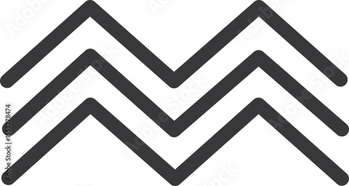 Design minimaliste de lignes zigzag répétitives