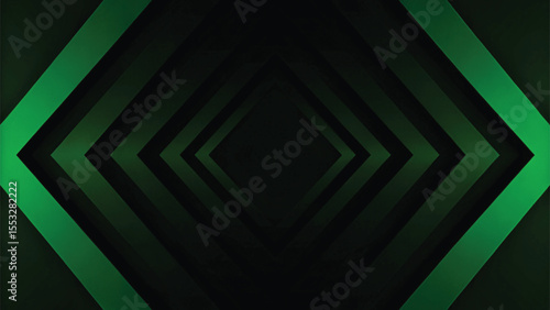 Green abstract background with glowing lines, a futuristic digital design, and a dark, textured pattern