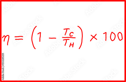 physics formula for efficiency of carnot engine, fluid and thermodynamics