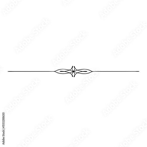 Minimalist page divider on transparent background