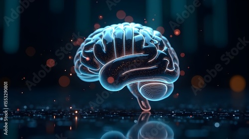 Wallpaper Mural human brain scan: "Neural Nexus the Glass Mind" Torontodigital.ca