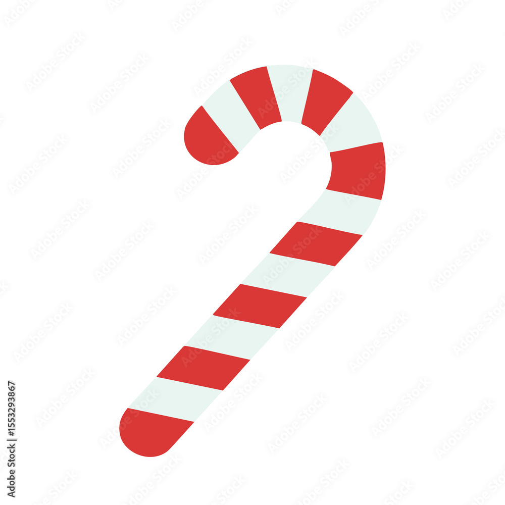 Red and White Christmas Candy Cane Red and White Christmas Candy Cane