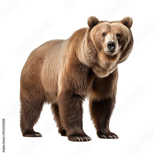 brown bear isolated