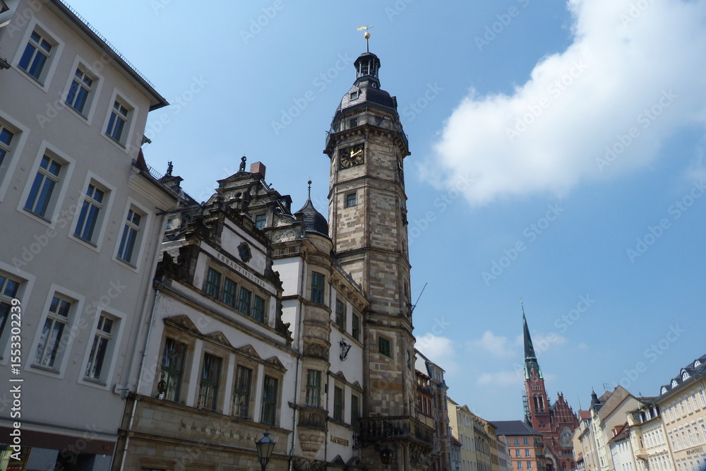Fototapeta premium Rathaus Marktplatz Stadt Altenburg