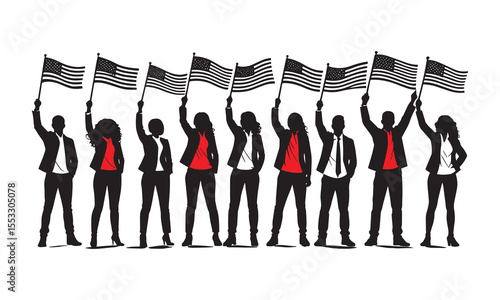 man and woman silhouette vector illustration