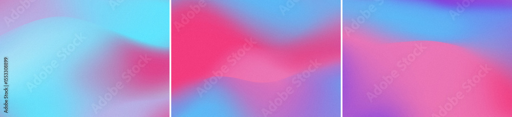 Obraz premium Gradient Noise Grain Colorfull Colored Overlay Texture Pack Bundle Effect Surface