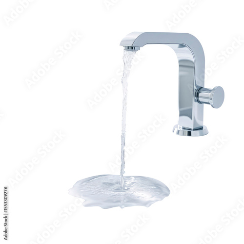 water pouring into a glass with transparent background PNG and JPEG image