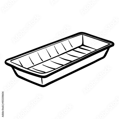 Fiber optic splice tray with straight lines and clean design  