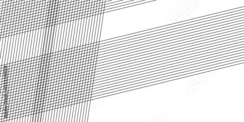 Horizontal line pattern. From thin line to thick. Parallel stripe. Black streak on white background. Straight gradation stripes. Abstract geometric patern.