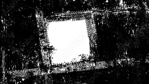 タイヤ跡グランジフレーム背景
