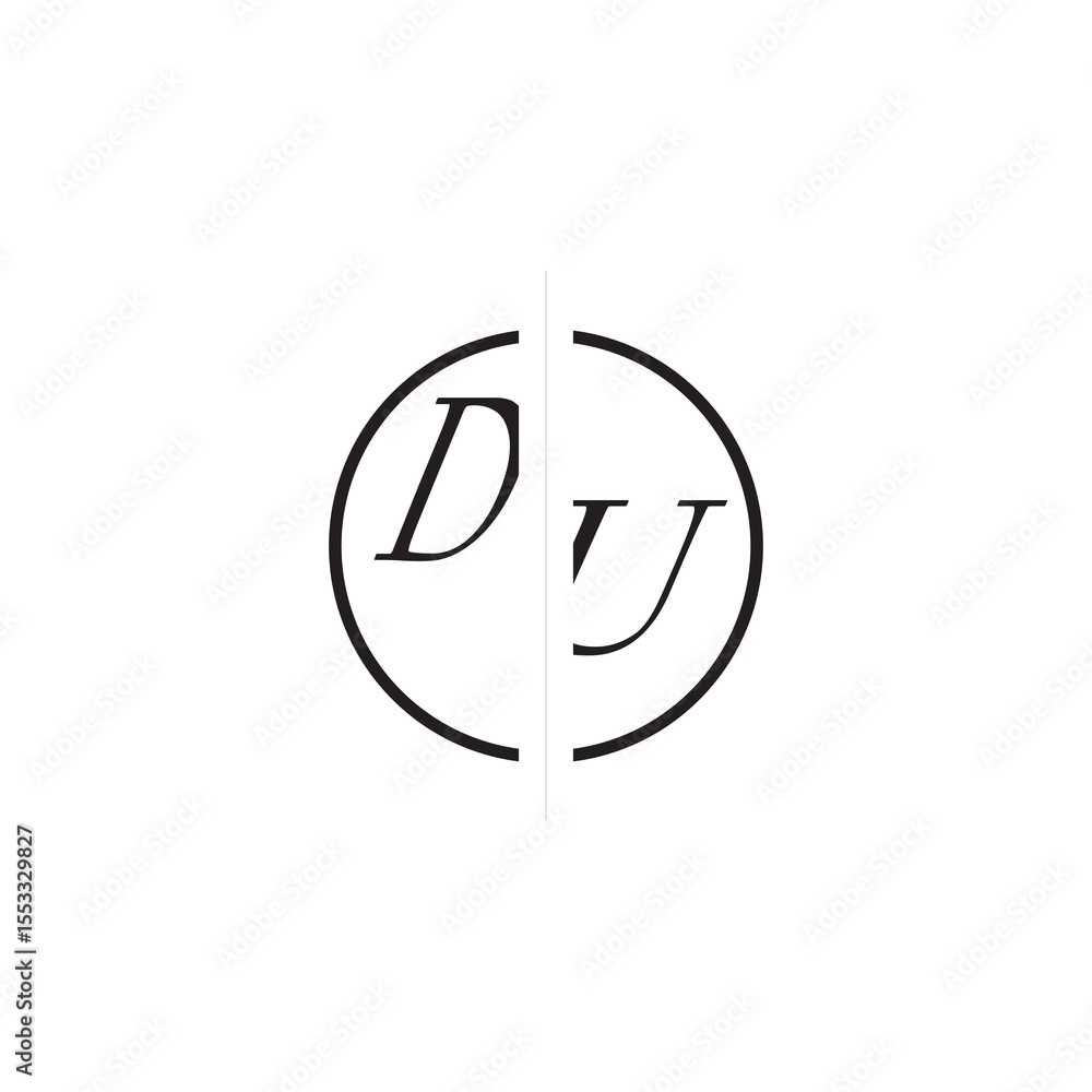 Initial Alphabet Design DU Monogram Simple Logo Unique Vector Circled Alphabet Initial Alphabet Design DU Monogram Simple Logo Unique Vector Circled Alphabet