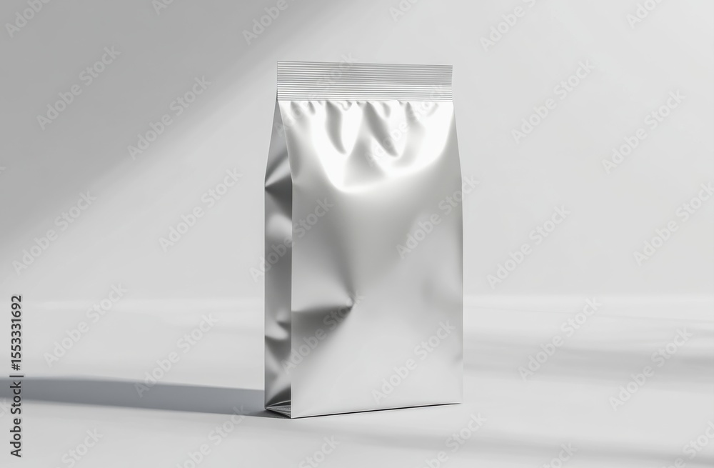 Flexible pouch packaging mock-up for food and beverage single use design version two showcasing versatility and practicality in modern packaging solutions Flexible pouch packaging mock-up for food and beverage single use design version two showcasing versatility and practicality in modern packaging solutions