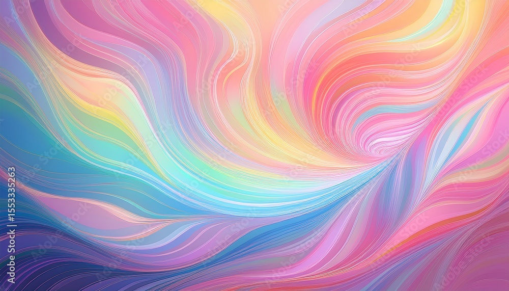 Obraz premium colorful light swirl abstract background in soft pastel tones