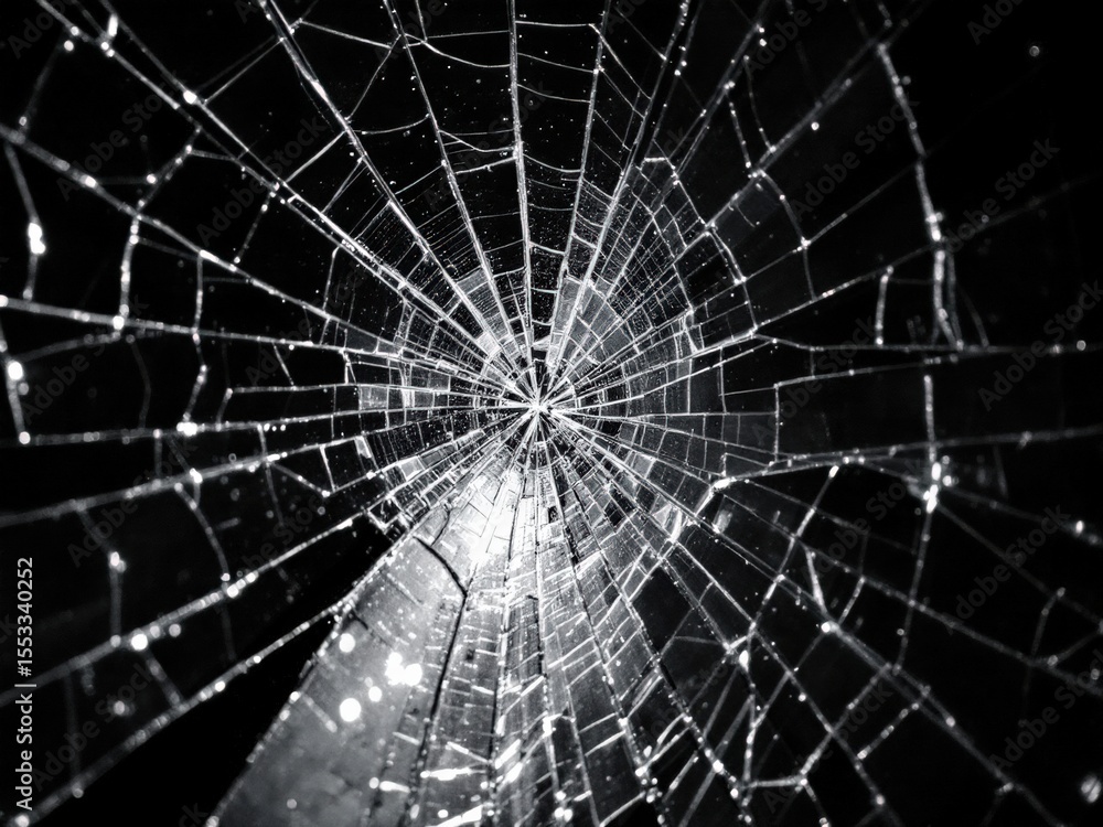 Obraz premium Shattered Glass Abstract Design