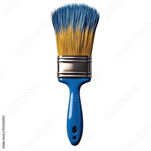 Wallpaper Mural A paintbrush with a blue handle isolated on transparent background. Torontodigital.ca