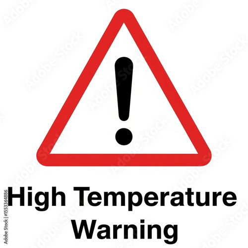 Canvastavla danger warning sign