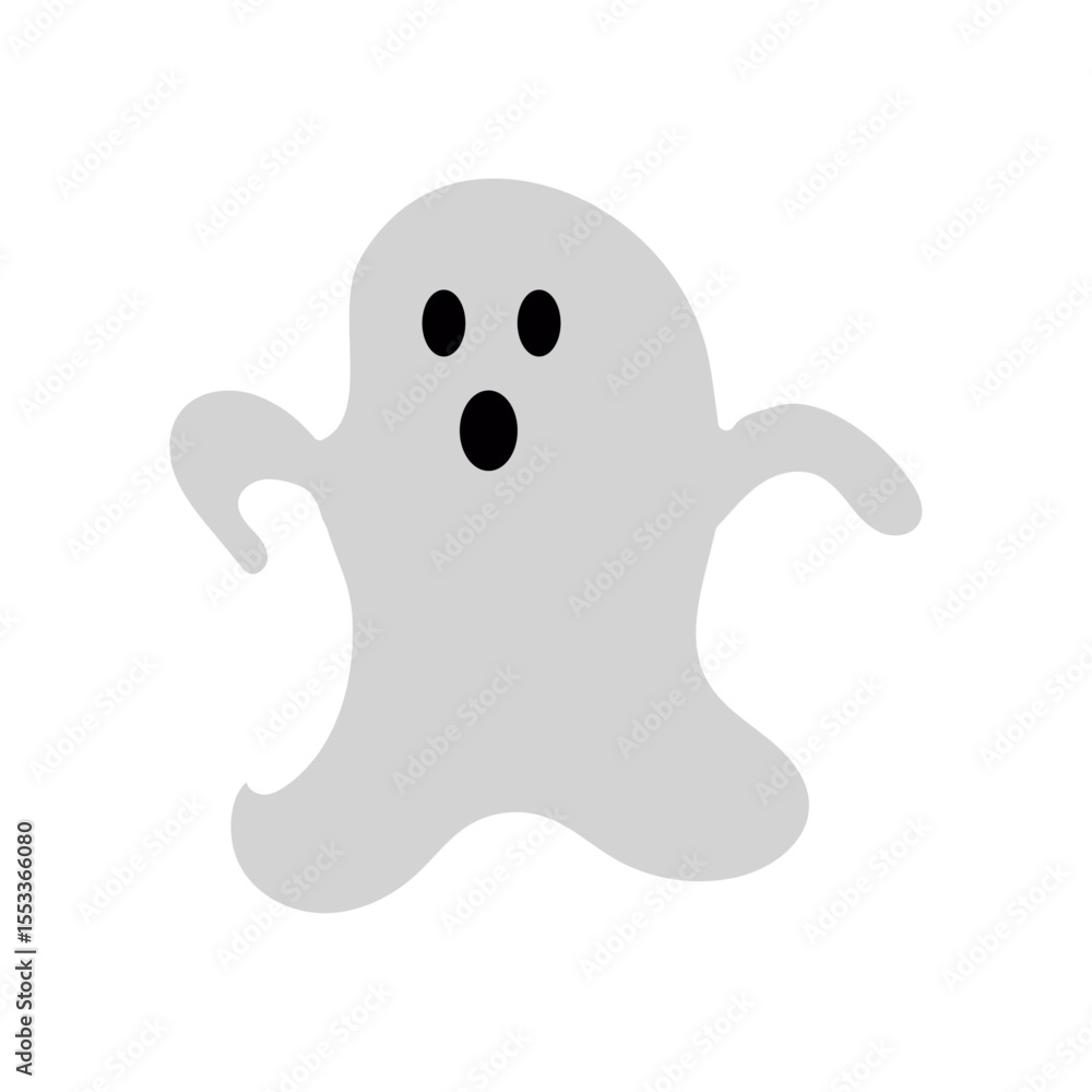 cute monster with emotions autumn holiday halloween spooky spirit flying ghost poster or banner vector illustration cute monster with emotions autumn holiday halloween spooky spirit flying ghost poster or banner vector illustration