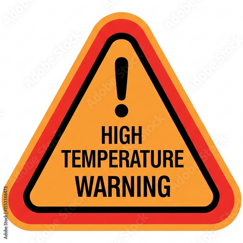 Canvastavla danger warning sign