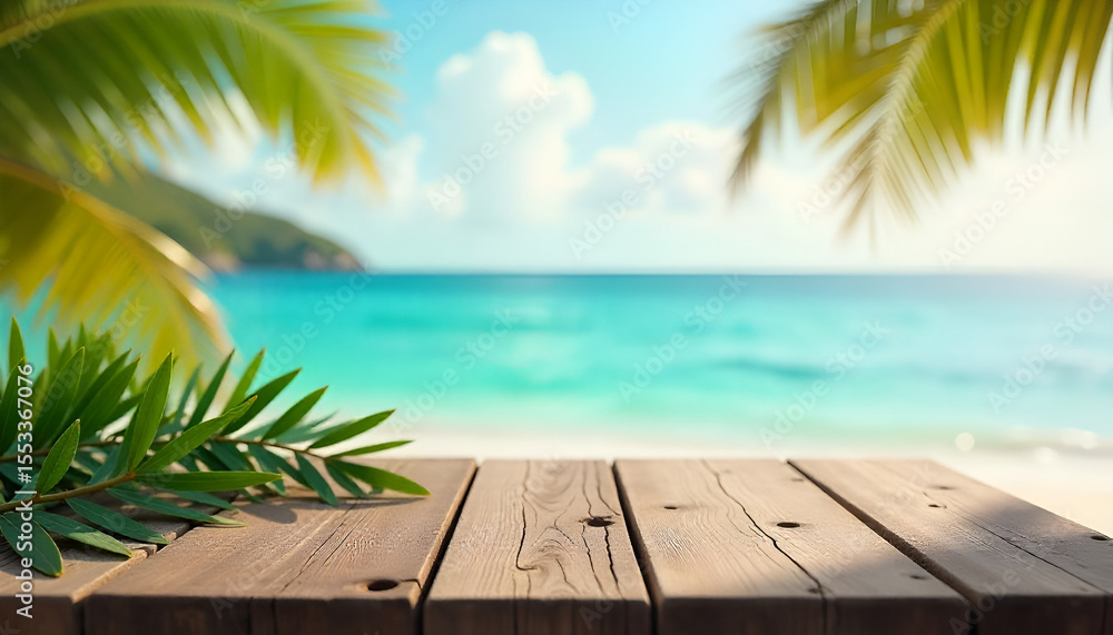 Fototapeta premium sunset on tropical beach