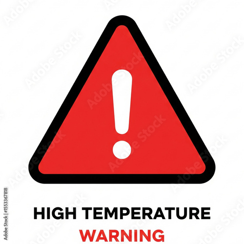 Obraz na płótnie red warning sign