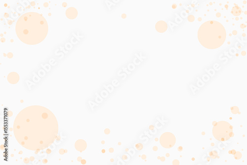 ライトオレンジカラーの水玉模様タイトルバック