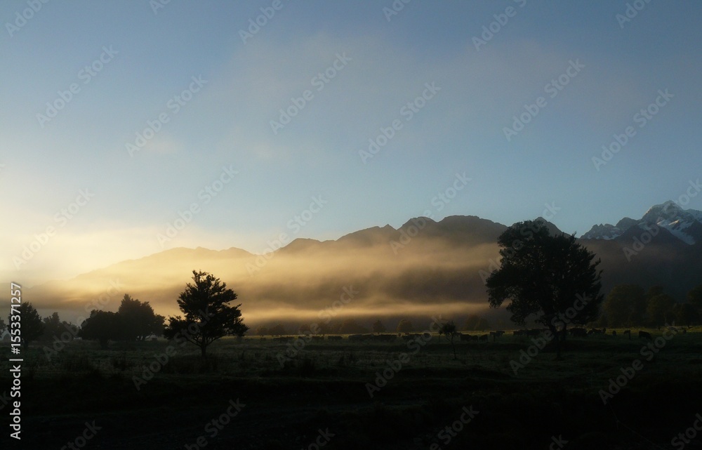 sunrise in the fog sunrise in the fog