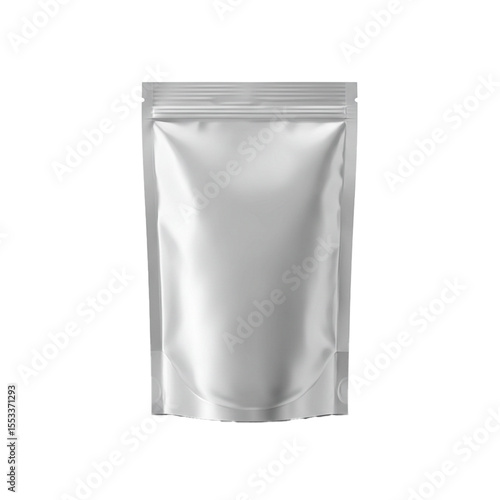 elegant silver glitter picture frame isolated on white background
