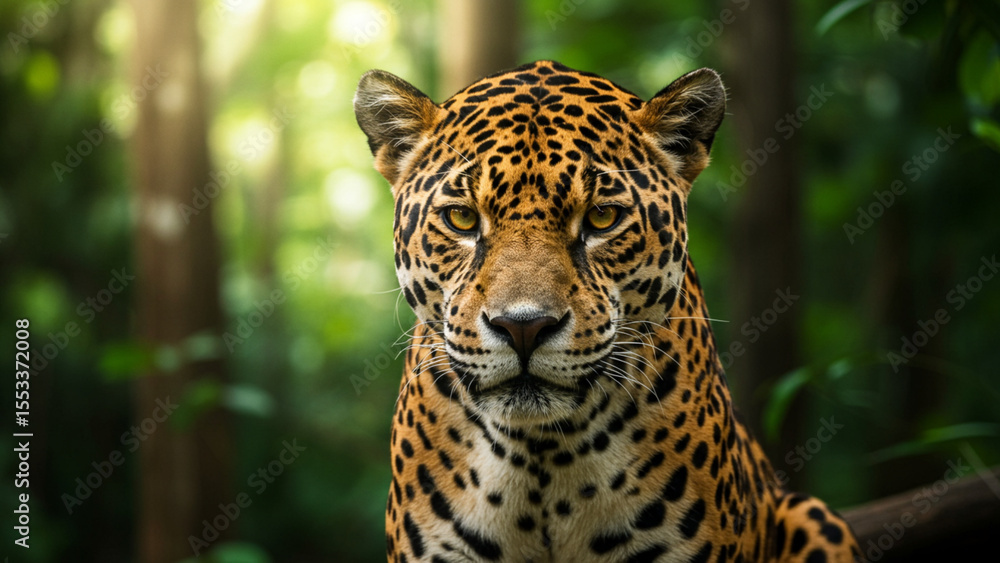 Fototapeta premium close up of a jaguar